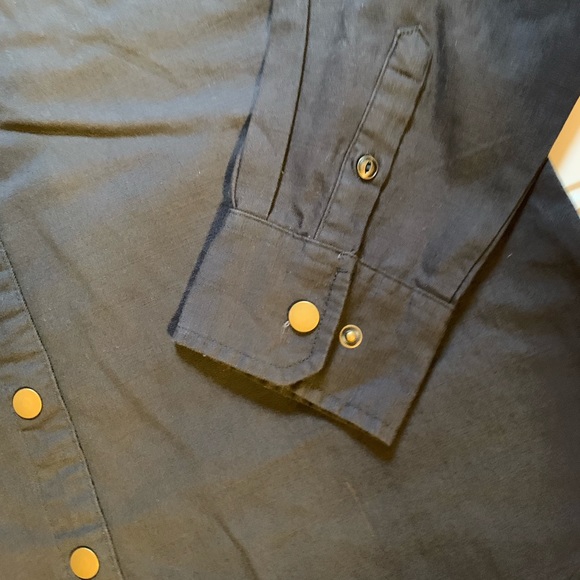 Bit & Bridle Snap NWT Button-up Black - Picture 4 of 6